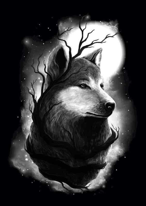 Night Wolf | Canvas