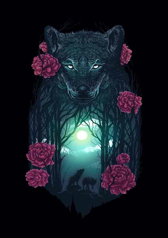 Running with the wolves | Canvas