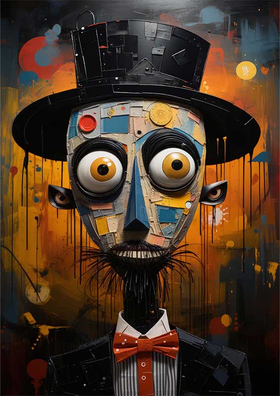 Kaleidoscope of Feelings man in the suit | Metal Poster