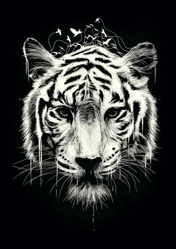 interconnection tiger | Canvas