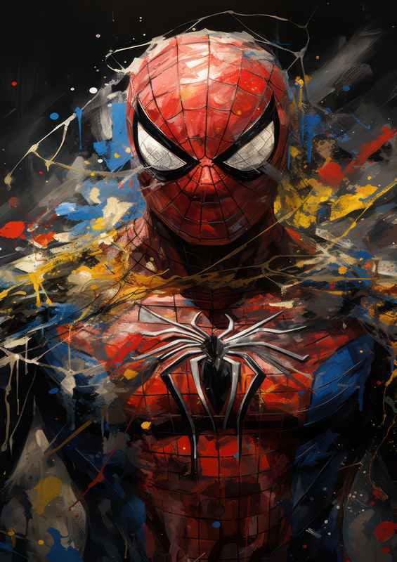 Spidey Comic Abstract Art | Di-Bond