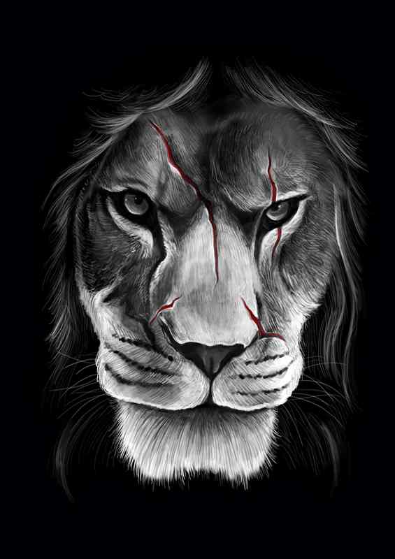 scarface lion | Canvas
