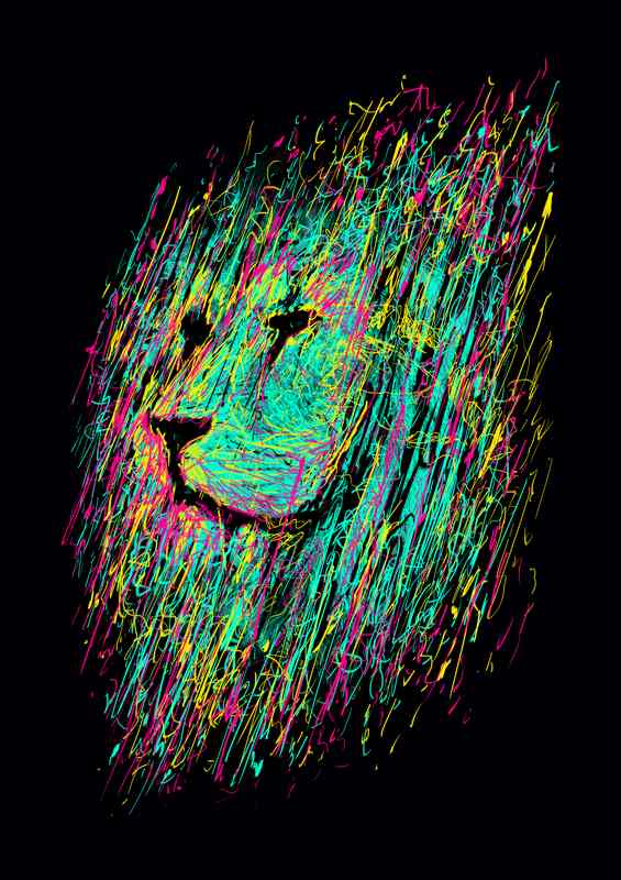 unfinished lion | Canvas