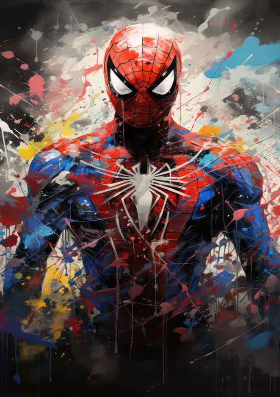 Spider man comic splash art | Poster