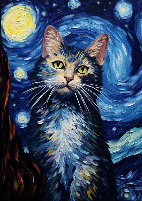 Philosophicat Feline Thoughts on the Universe | Metal Poster