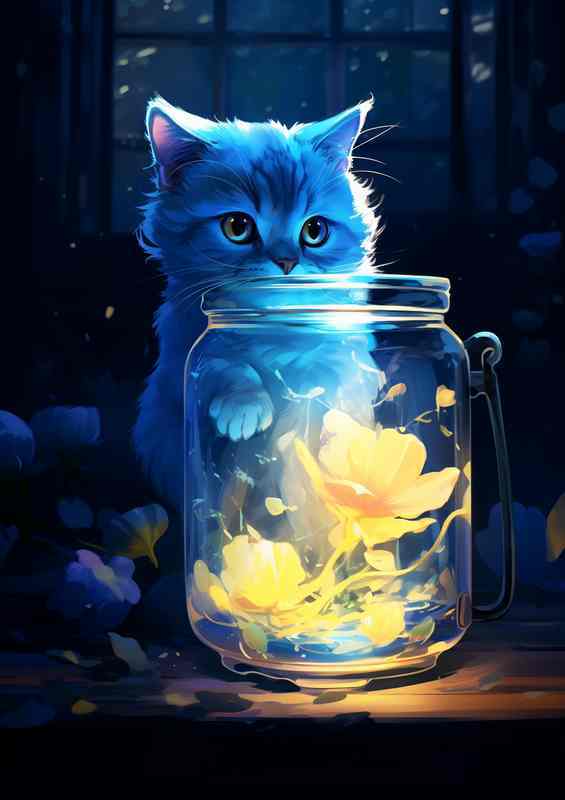 The Serene World of Cats and Nature | Poster