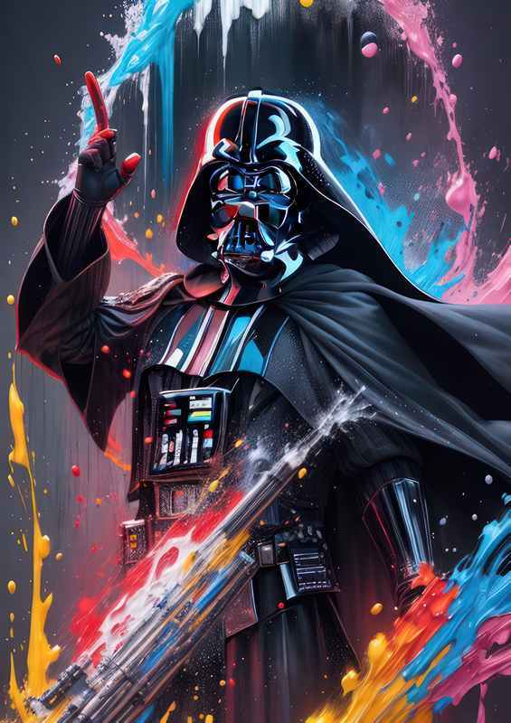 Splash art Darth Vader | Canvas