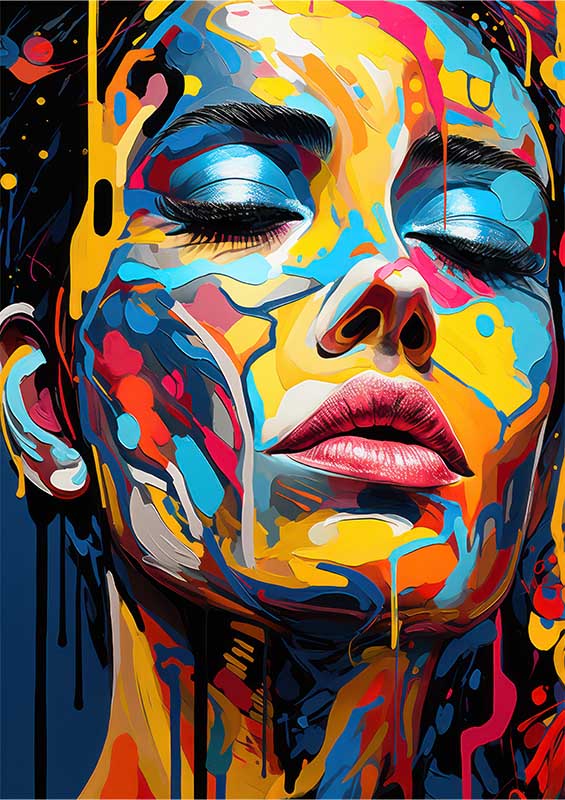 Neon Fantasies drawing the future | Poster