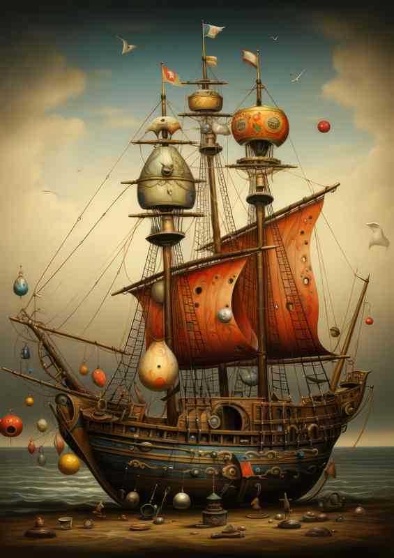 A naughtical fantasy resting in Time | Poster