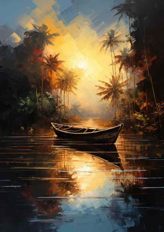 Boats Solitude Waters Lull | Canvas