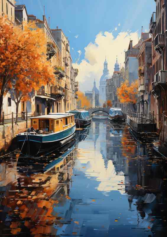 Daytime Ballet Boats Glide On Canals | Canvas