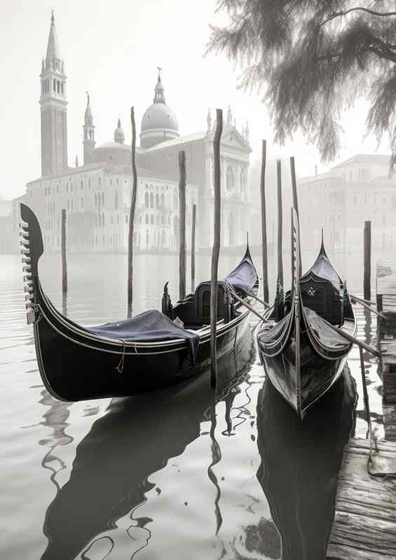 Stillness and Light a monochrome dream | Canvas