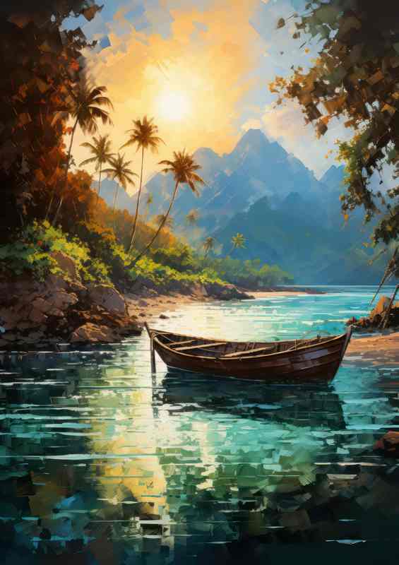 Waters Lullaby Small Boats Gentle Repose | Canvas