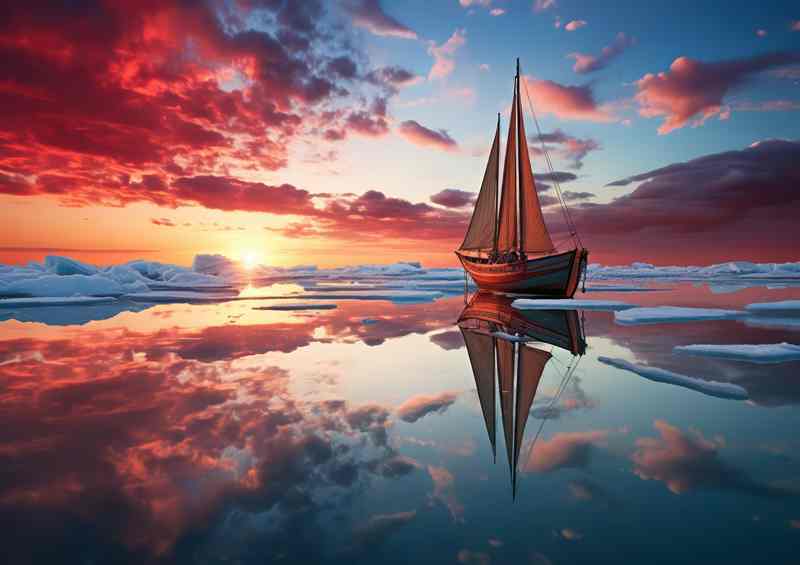 Ocean Embrace Sailboat | Poster