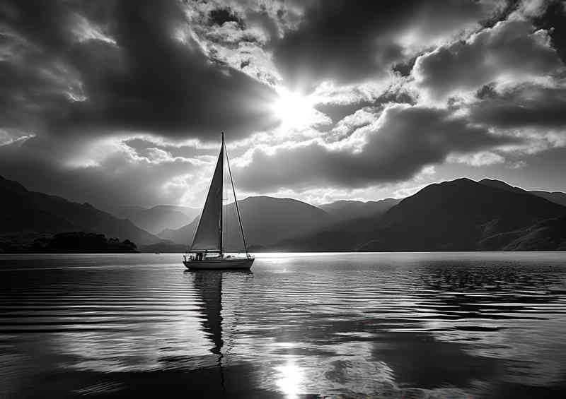 Yachts Serene Reflection On Calm Waters | Poster