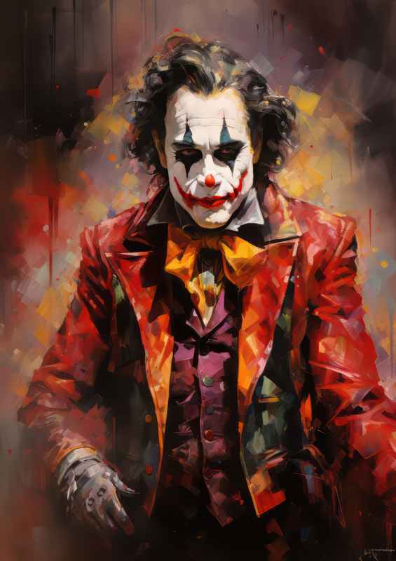 Sword and Sorcery Very colourful joker style | Metal Poster