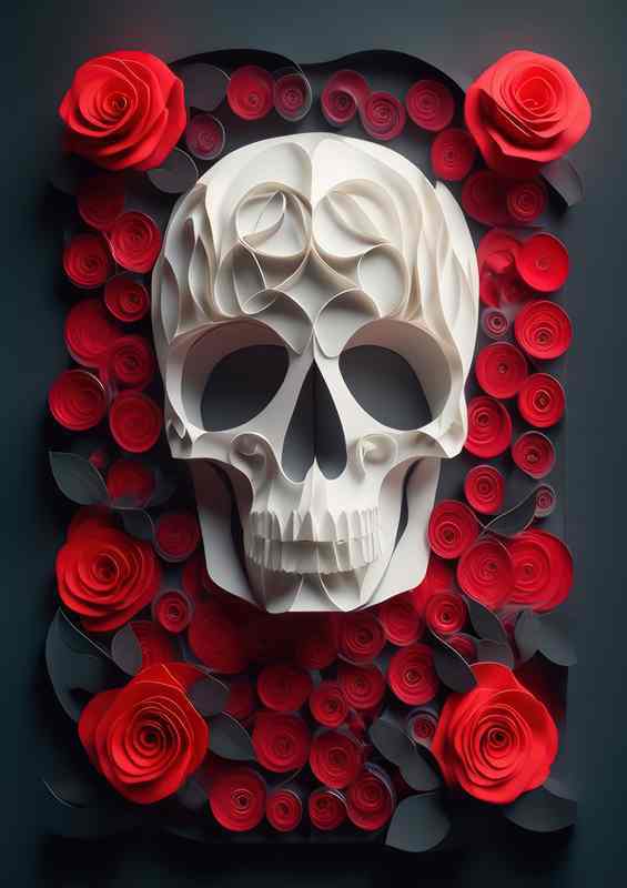 Ephemeral Elegance Of The White Skull | Di-Bond