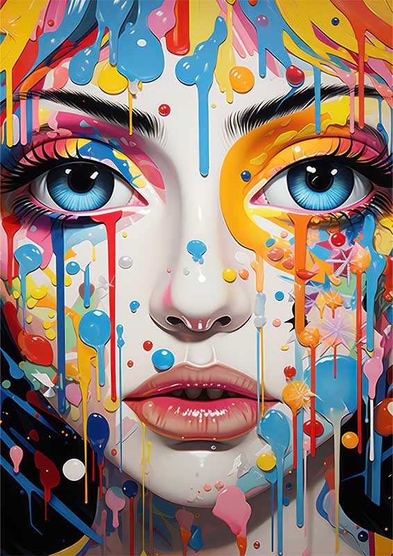 Rainbow Reverie colourful shapes colors and objects | Canvas