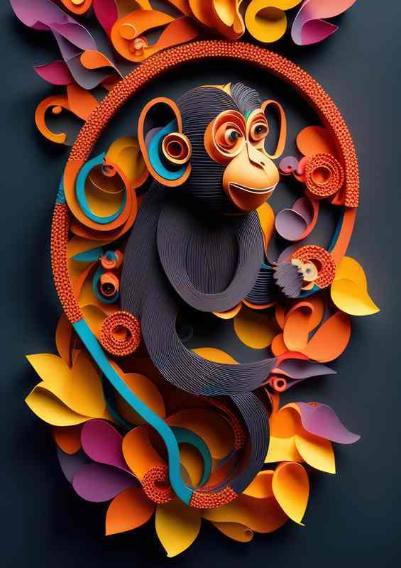 Lush Imagery Mark The Monkey Art | Metal Poster