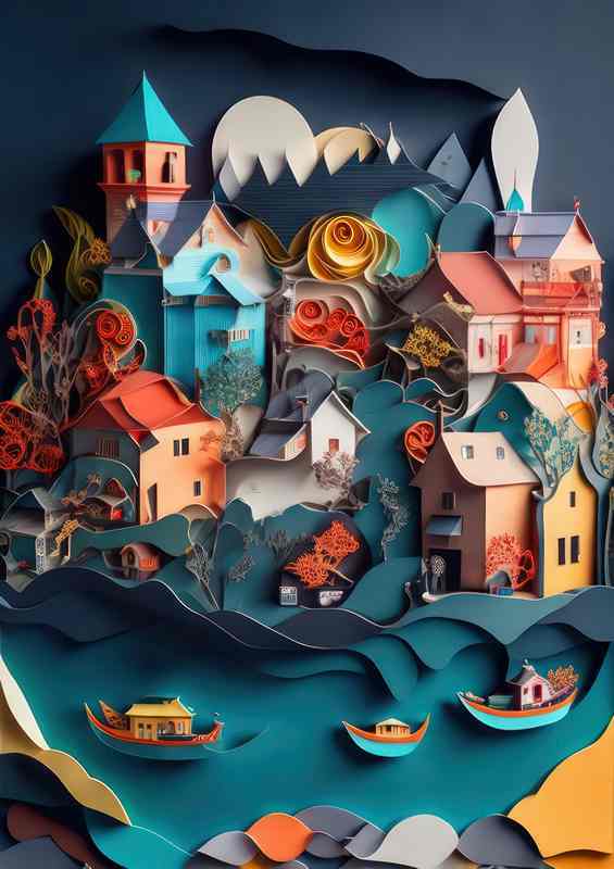 Sailing through Venice | Poster