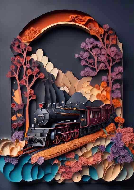 Train Travels Arrive In Style | Metal Poster