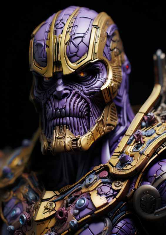 Thanos hyper plasticine peuple and gold | Di-Bond