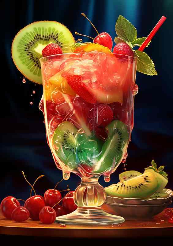 Cocktail Creations The Intersection of Art and Mixology | Metal Poster