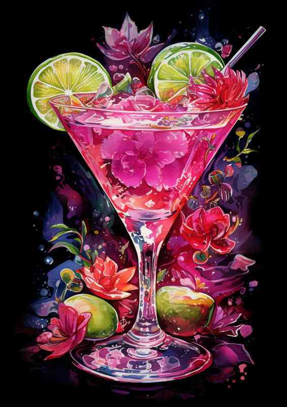 Lustrous Libations The Magenta and Emerald Martini Affair | Canvas