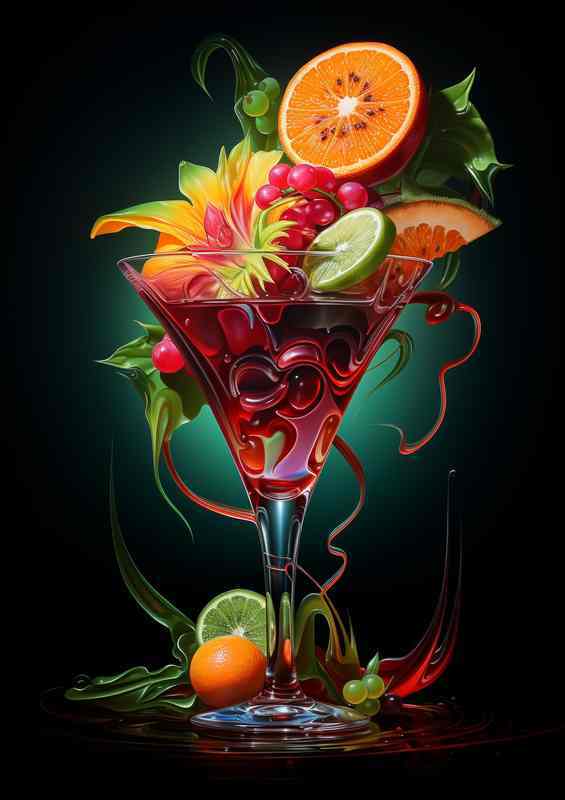 The Intersection of Art and Mixology | Metal Poster