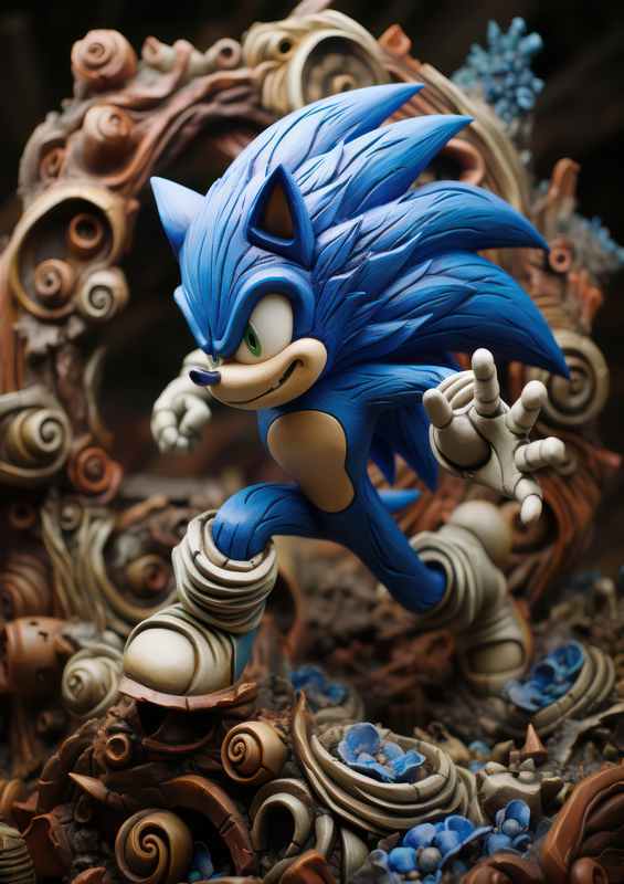 The Blue hedgehog plasticine style | Poster