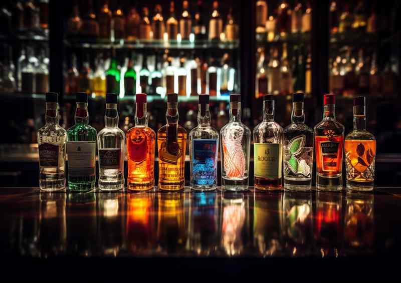 Eerie Elixirs A Gallery of Liquor Bottles | Canvas