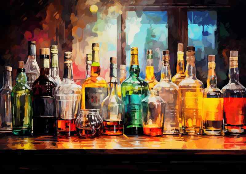 Mystical Margarita Canvas Bar Bottles | Lined Luxuries