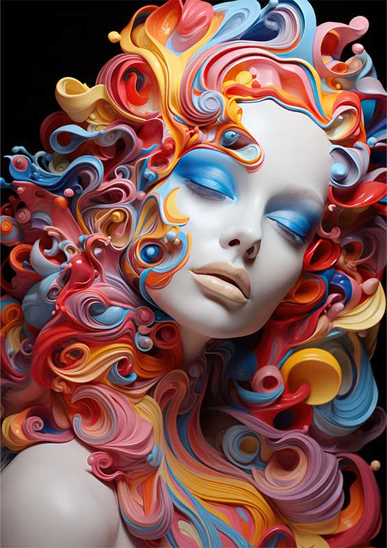 Colorful Harmony Metal Poster