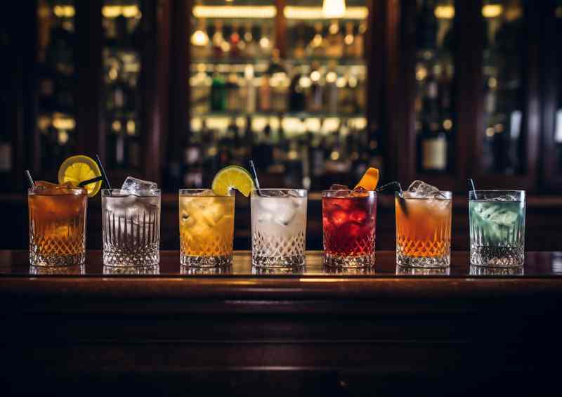 Noir Nectar Liquor Displays and Dark-Themed Cocktail Art | Di-Bond