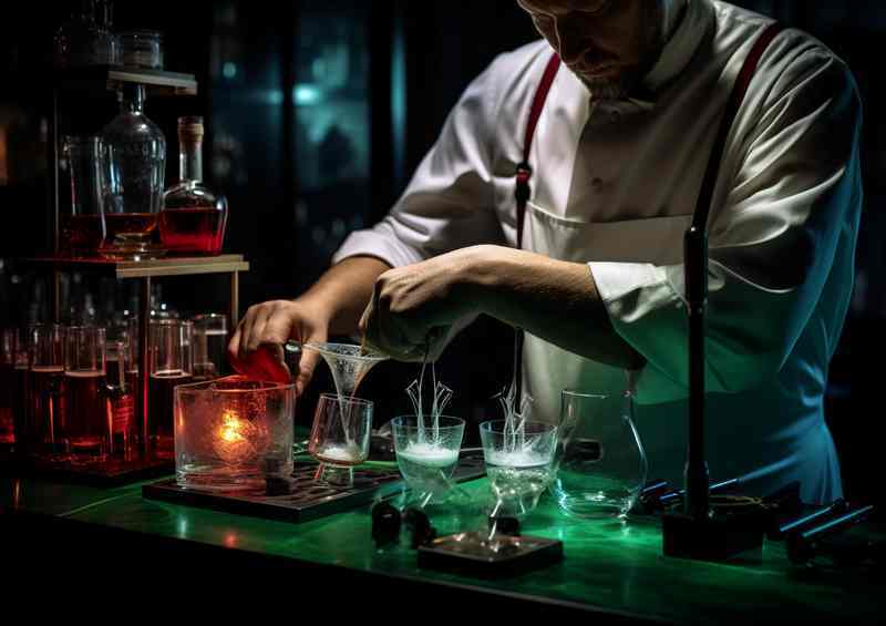 Sips in Shadows From Liquor Bottles to Dark Themed Art | Poster