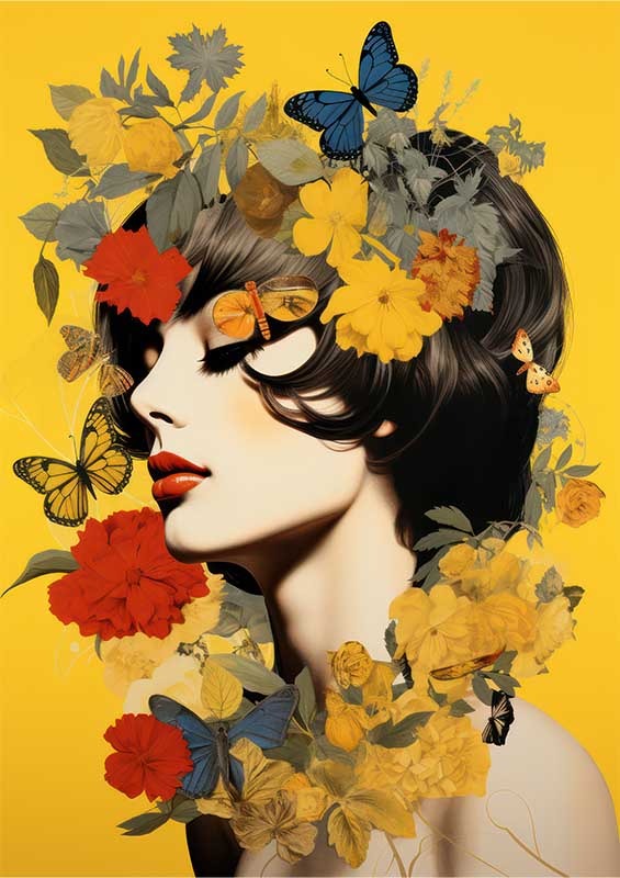 Vibrant Identity collage featuring a woman | Poster