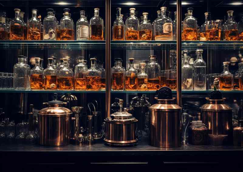 Whiskey Lovers Paradise the Perfect Pour | Metal Poster