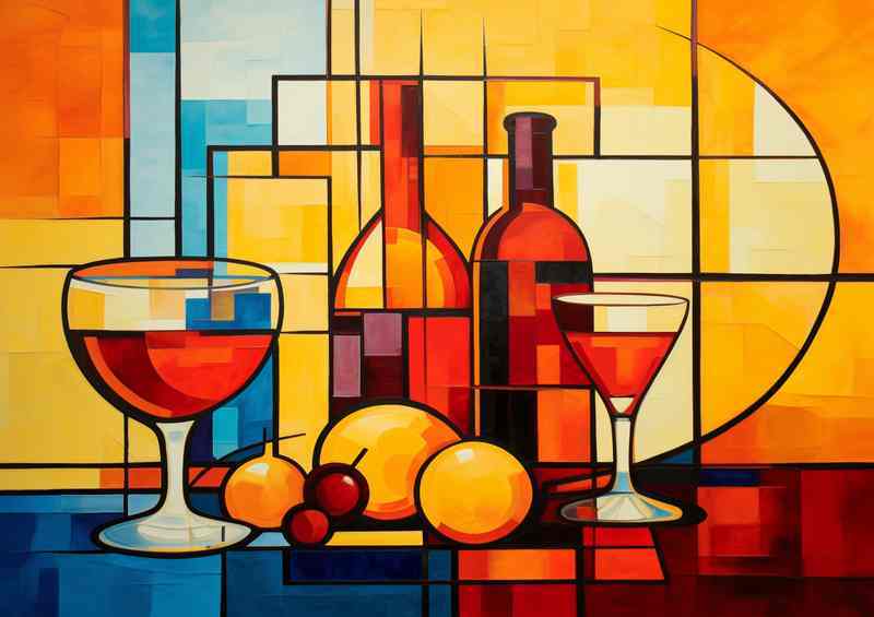 Wine Wanderlust Abstract Journeys | Poster
