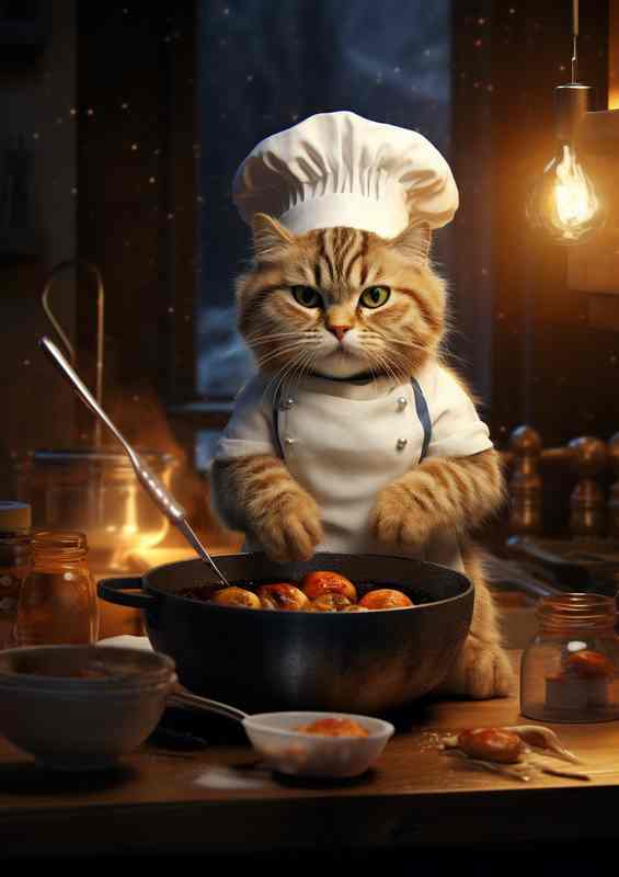 Cats in Aprons Culinary Adventures in the Cartoon Kitchen | Poster