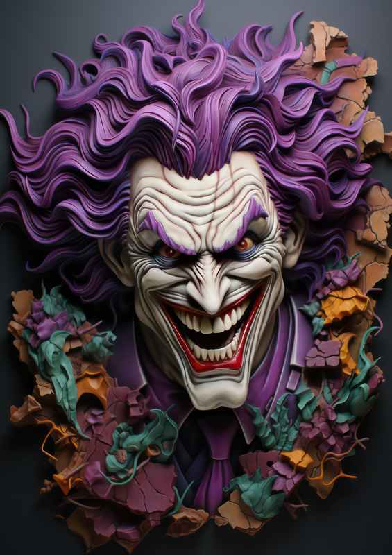 The Joker hyper plasticine style | Di-Bond