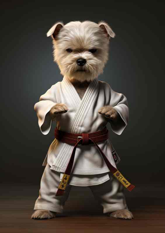 Dogs Taking the Martial Path in Art | Canvas