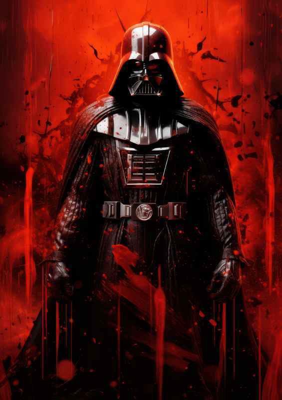 The Red Darth Vader style | Poster
