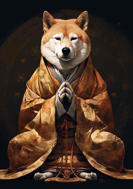 Zen Pups Shibitsa Dog Art for Animal Lovers | Canvas