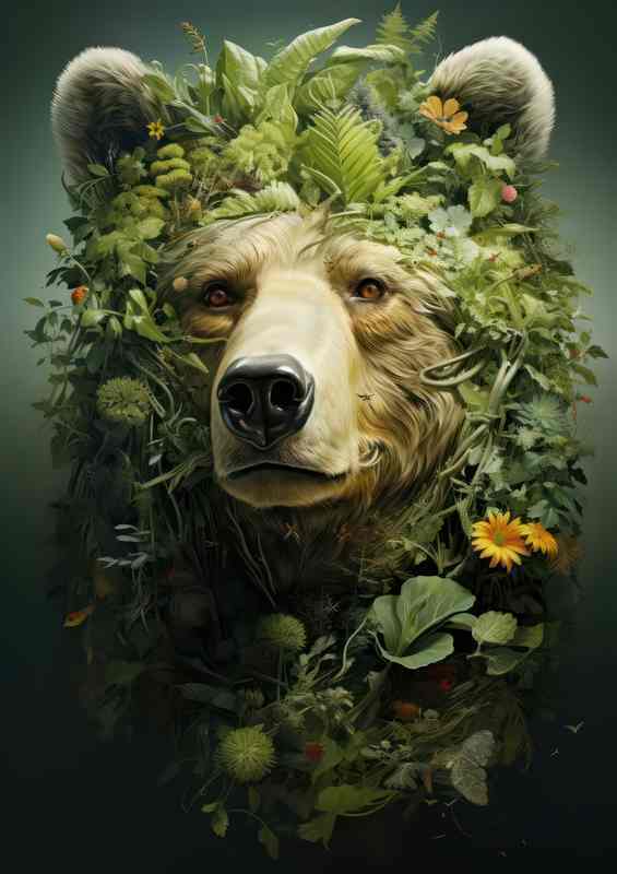 Foreset Dual Vision with Bear Head Canvas