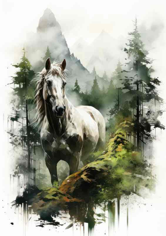 Harmonious Echos The Horses Exposure Artistry of the Wild | Di-Bond