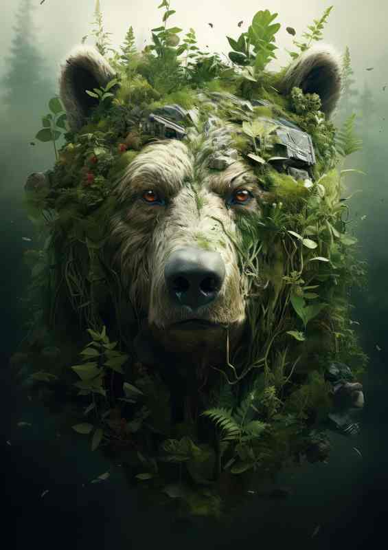 Harmony of Echoes and the bear | Metal Poster