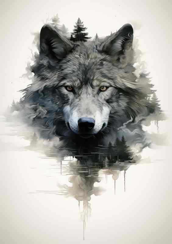 Natures Narrative And A Wolfs Tale | Canvas