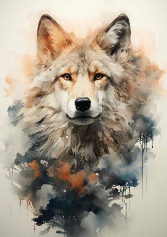 Nature’s Ballet A Dance Of The Wolfs Exposure Forest Vision | Poster