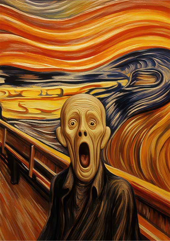 scream style Abstract Emotion Odyssey | Poster