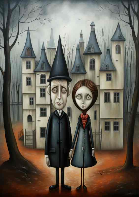 Soft Whimsy Quirky Village Exploration | Poster